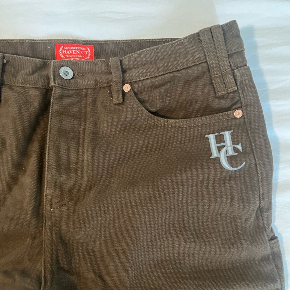 Brown cargo pants.
